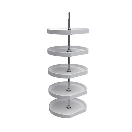 Rev-A-Shelf Polypropylene, White, 22 in W, 56 in H, 22 in D, 22 in L, White 6265-22-11-52